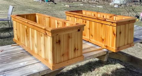 custom wooden planters